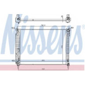 Радиатор охлаждения двигателя NISSENS 616905