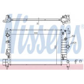 Радиатор охлаждения двигателя NISSENS 61697