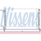 Радиатор охлаждения двигателя NISSENS 61767