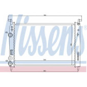Радиатор охлаждения двигателя NISSENS 61782