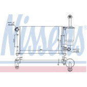 Радиатор охлаждения двигателя NISSENS 617845