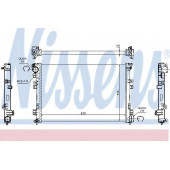 Радиатор охлаждения двигателя NISSENS 61875A