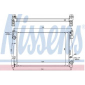 Радиатор охлаждения двигателя NISSENS 61915