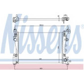 Радиатор охлаждения двигателя NISSENS 61918