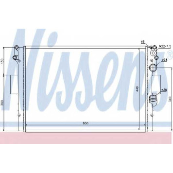 Радиатор охлаждения двигателя NISSENS 61985