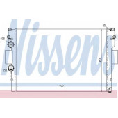 Радиатор охлаждения двигателя NISSENS 61987