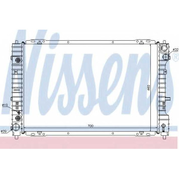 Радиатор охлаждения двигателя NISSENS 62003