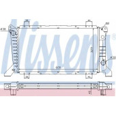 Радиатор охлаждения двигателя NISSENS 62241A