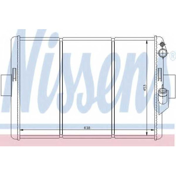 Радиатор охлаждения двигателя NISSENS 62288