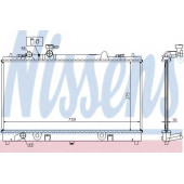 Радиатор охлаждения двигателя NISSENS 62464A