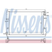Радиатор охлаждения двигателя NISSENS 62468
