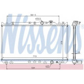 Радиатор охлаждения двигателя NISSENS 62482A