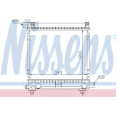 Радиатор охлаждения двигателя NISSENS 62551