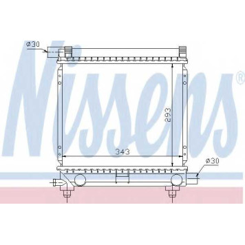 Радиатор охлаждения двигателя NISSENS 62551