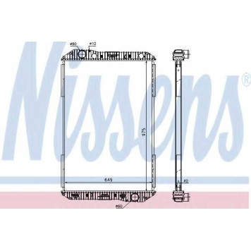 Радиатор охлаждения двигателя NISSENS 625710