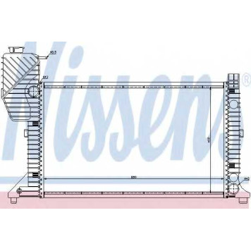 Радиатор охлаждения двигателя NISSENS 62664A