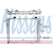 Радиатор охлаждения двигателя NISSENS 62712A