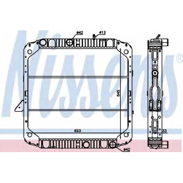 Радиатор охлаждения двигателя NISSENS 62743