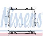 Радиатор охлаждения двигателя NISSENS 62746A
