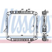 Радиатор охлаждения двигателя NISSENS 62747
