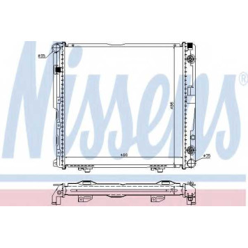 Радиатор охлаждения двигателя NISSENS 62751A