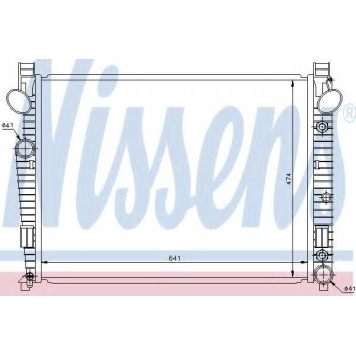 Радиатор охлаждения двигателя NISSENS 62772