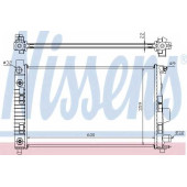 Радиатор охлаждения двигателя NISSENS 62781A