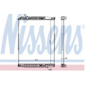 Радиатор охлаждения двигателя NISSENS 627910