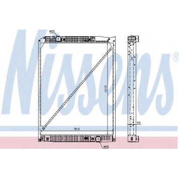 Радиатор охлаждения двигателя NISSENS 62791A