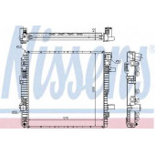 Радиатор охлаждения двигателя NISSENS 62794A