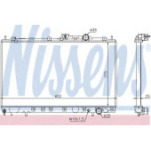 Радиатор охлаждения двигателя NISSENS 628431