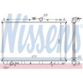 Радиатор охлаждения двигателя NISSENS 62857A