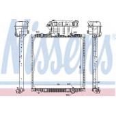 Радиатор охлаждения двигателя NISSENS 62873