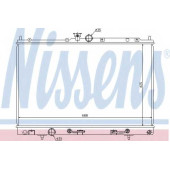Радиатор охлаждения двигателя NISSENS 62893