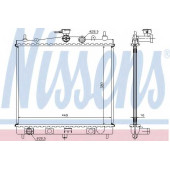 Радиатор охлаждения двигателя NISSENS 62902A