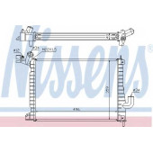 Радиатор охлаждения двигателя NISSENS 63019A