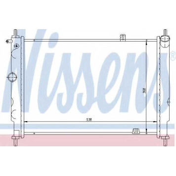 Радиатор охлаждения двигателя NISSENS 63059