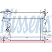 Радиатор охлаждения двигателя NISSENS 630727