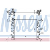 Радиатор охлаждения двигателя NISSENS 630734