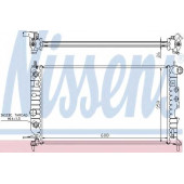 Радиатор охлаждения двигателя NISSENS 630771