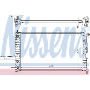 Радиатор охлаждения двигателя NISSENS 630771