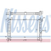 Радиатор охлаждения двигателя NISSENS 63291A