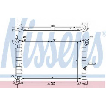 Радиатор охлаждения двигателя NISSENS 63291A