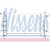 Радиатор охлаждения двигателя NISSENS 63293