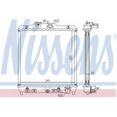 Радиатор охлаждения двигателя NISSENS 633081
