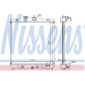 Радиатор охлаждения двигателя NISSENS 63309A