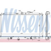 Радиатор охлаждения двигателя NISSENS 633141