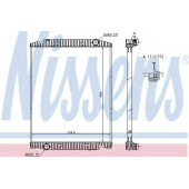 Радиатор охлаждения двигателя NISSENS 63331A