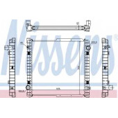 Радиатор охлаждения двигателя NISSENS 63333