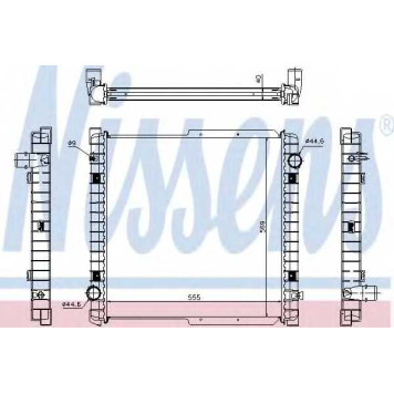 Радиатор охлаждения двигателя NISSENS 63333